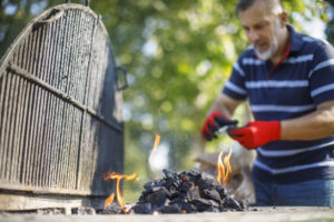 charcoal-grill-safely-being-used